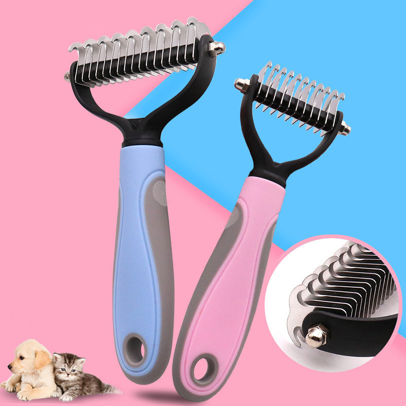 Stainless Double-sided Pet Hair Removal brush