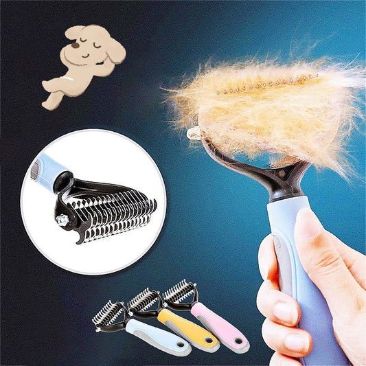 Stainless Double-sided Pet Hair Removal brush