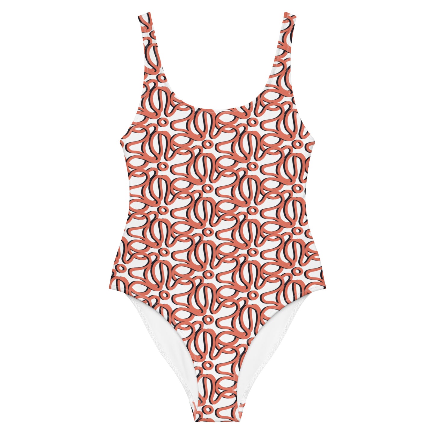 flowerOne-Piece Swimsuit