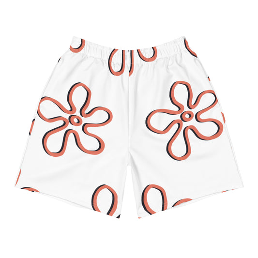 Flower All-Over Print Unisex Athletic Long Shorts