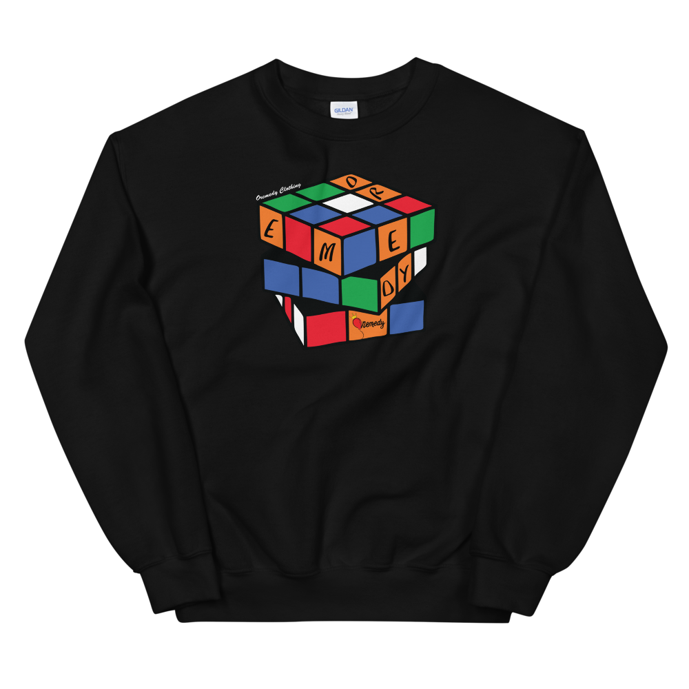 Black Oremedy Rubik's Cube Sweatshirt